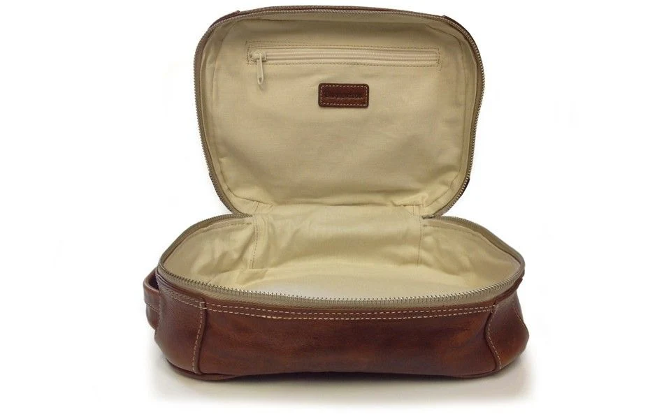 Cosmetic Kit in Florentine Leather - Image 3